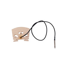 4Pcs Violin Bridge with Internally Mounted Piezo Pickup for 4/4 Full Size Electric Violin Parts Replacement