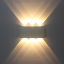 AC85-265V Modern Wall Sconce LED Light Wall Mount Indoor Lighting 2W-12W, White