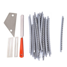 20Pcs Acoustic Guitar Fret Wire Fretwire Set 2mm & 1set Stainless Steel Guitar Fret File+Fret Rocker Level+Fingerboard
