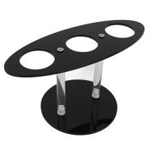 Acrylic Ice Cream Cone Display Stand 3 Holes Sushi Holder for Dinner Party Xmas