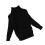 (Black, 140cm) Kids\' Winter Knit Turtleneck Sweater 1