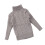 (Gray, 90cm) Kids\' Winter Knit Turtleneck Sweater 1