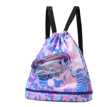(Purple Large) Cartoon Swim Bag for Travel & Beach