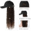 (Dark brown.) Curly Wig Baseball Cap - Natural Look, Breathable 5