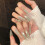 (L) Glossy Press-On Nails, Long Pointed DIY Manicure Kit 1