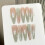 (XS) Glossy Press-On Nails, Long Pointed DIY Manicure Kit 1