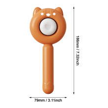 (Puppy Comb - Orange) Self-Cleaning Cat Comb, 1-Click Hair Release