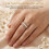 (Number 10) 14K Gold Plated Zircon Stackable Rings for Women 4
