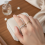 (Number 10) 14K Gold Plated Zircon Stackable Rings for Women 8