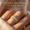 (Number 10) 14K Gold Plated Zircon Stackable Rings for Women 14