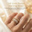 (Number 10) 14K Gold Plated Zircon Stackable Rings for Women 15