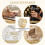 (Number 8) 14K Gold Plated Zircon Stackable Rings for Women 13