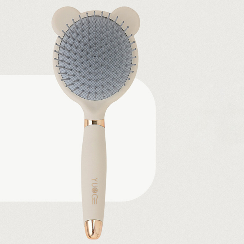 Hue-Grain (Bear Comb) Scalp Massage Comb, Antistatic, All Hair Types