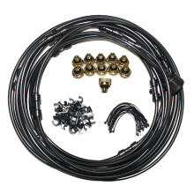 (Black) Outdoor Misting Kit for Garden & Greenhouse