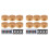 12 Pcs Christmas 3D Night LED Lamp Base Gift 16 Colors LED Light Display Base with Remote Control USB Cable Lamp Base 1