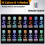 24 Pack 3D Night LED Light Lamp Base + Remote Control + USB Cable, 16 Colors Light Show Display Stand for Acrylic White 2