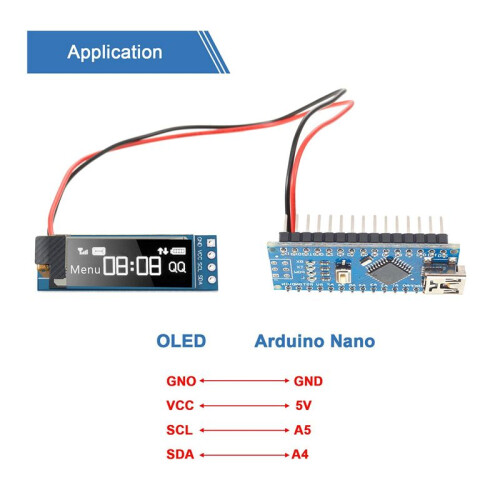 15 Pieces I2C Display Module 0.91 Inch I2C OLED Display Module I2C OLED Screen Driver  3.3V-5V(White Light) 2