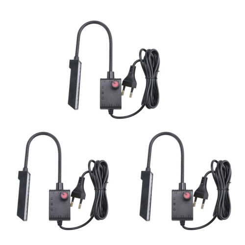 3X Dimmable 30 LED Sewing Machine Light Sewing Lighting for Workbench Lathe Drill Press Flexible Arm Work Lamp EU Plug