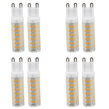 8-Pack, G9 LED-Lamp - 7W / 550LM, Equivalent van 60 Watt Halogeenlampen, Warm Wit 3000K, 360 Graden Stralingshoek