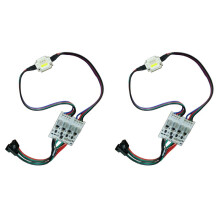 2X Adresserbar UCS2904 12W RGBW High Power LED-Pixlar Modulljus DC12V-Ingång RGBW Digital LED-Ljus för Strålkastare(B)