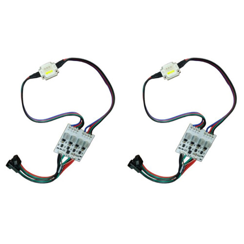 2X Addressable UCS2904 12W RGBW High Power LED Pixels Module Light DC12V Input RGBW Digital LED Light (B)