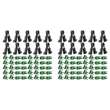 100 Pieces Adjustable Plant Trellis Connector Clip Garden Plastic Connector A-Type Connecting Joint Buckle Clip