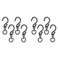 8 Pcs Swivel Plant Hanger Pots Hooks Heavy Duty Hanging Plant Hook 360 Degrees Swivel Metal Hooks for Indoor and Outdoor