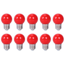 10X E27 3W 6 SMD LED Saving Globe Bulb Light Lamp AC 110-240V, Red