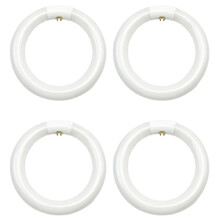 4pcs FC8T9/CW Circular Fluorescent Light Bulb,8Inch Round T9 22W Circline Bulbs Replacement for Circle Ceiling Fixture