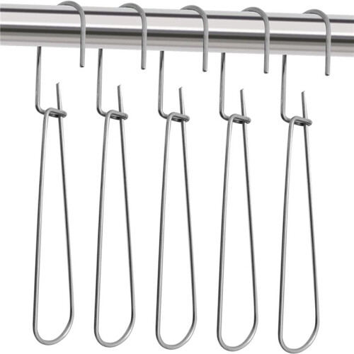 Pattern Hooks 48 Pcs Metal Pattern Hangers 7.3 Inch Sewing Pattern Making Paper Storage Hanging Hook 2