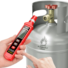 Capteur de gaz GN801 300-10 000 PPM Détecteur de gaz combustible compact en rouge
