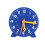 3 Pointer Linkage Clock, 24h System, 10cm Blue 2