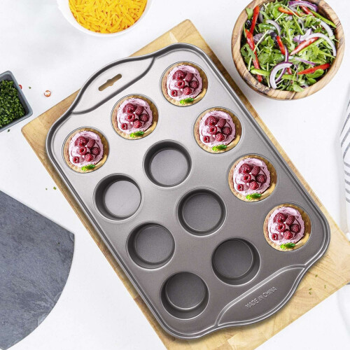 12 Cavity  Cheesecake Pan with 12 Pieces Removable Bottom 2