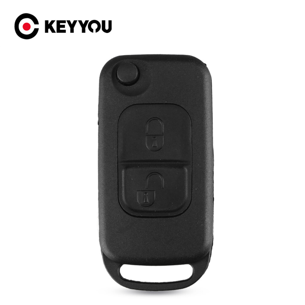 Remote Flip Car Key Shell For Mercedes Key Shell 2 Buttons For Mercedes Benz Slk E113 A C E S W168 W202 W203 Hu64 Blade 6935161699722