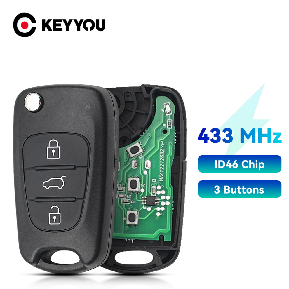 Remote Control Key 433Mhz Fsk Id46 Chip For Hyundai Sonata I30/Ix35 For Kia Rio Seed Seedpro Picanto Sportage Toy40 Blade 6935161699692