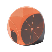 Copper Plated Corner Prism Cube 25.4mm Optical Glass Retroreflector