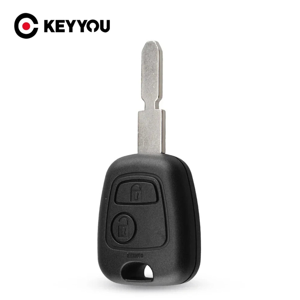 Replacement Remote Car Key Shell Case For Peugeot 406 407 307 107 205 206 207 Uncut Ne78 Blade Cover Fob 2 Buttons 6935161700909