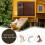Automatic Chicken Coop Door Opener Timer, Durable Plastic, Brown USB 13