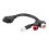 3-in-1 OBD Diagnostic Cable for Motorcycle, High Flexibility Plastic Plug 9