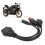 3-in-1 OBD Diagnostic Cable for Motorcycle, High Flexibility Plastic Plug 16