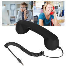 Vintage USB-C Radiation-Proof Handset 3.5mm Black