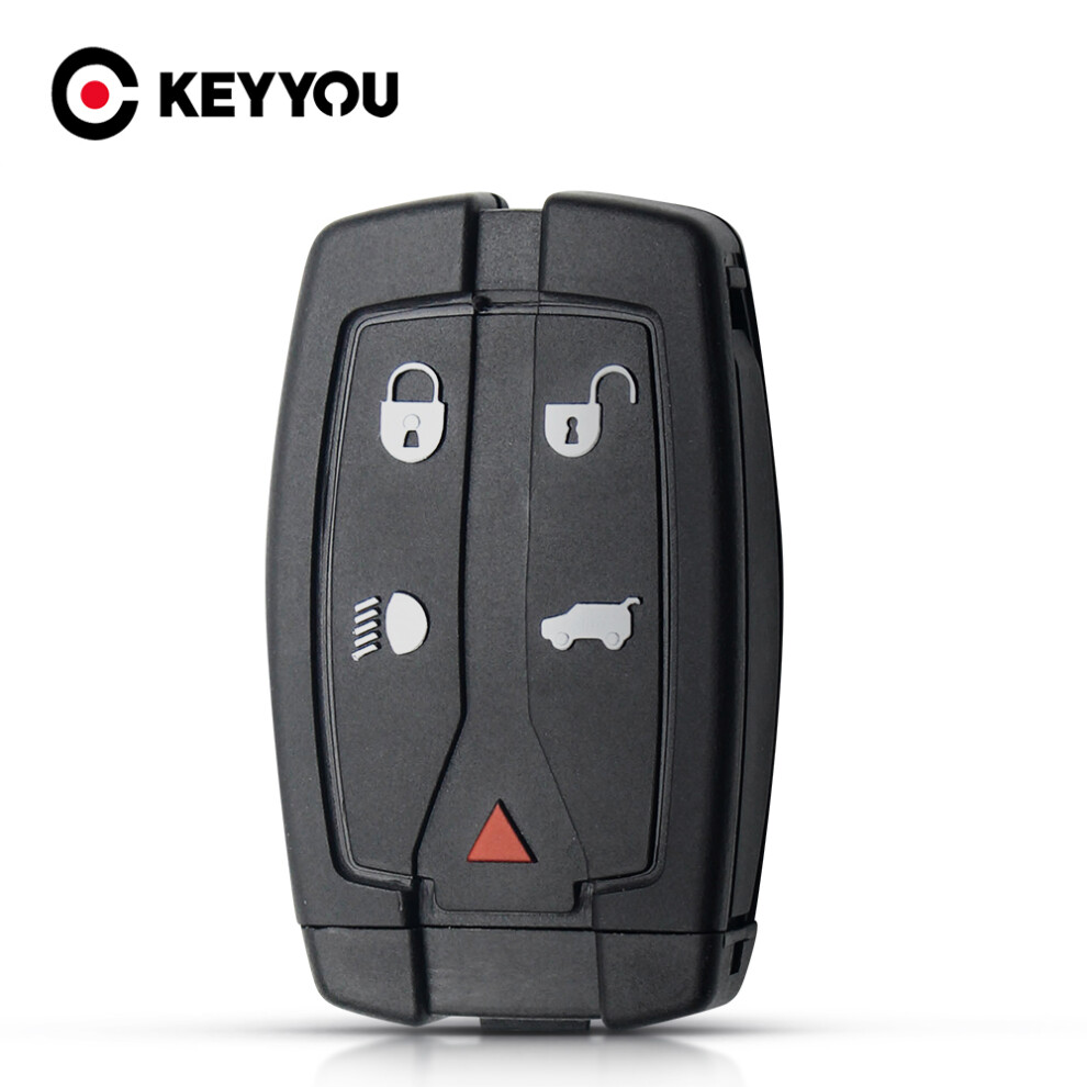 Replacement Key Case Shell For Land Rover Freelander 2 Discovery Remote Smart Car Key Fob 5 Button Uncut Blade 6935161700626