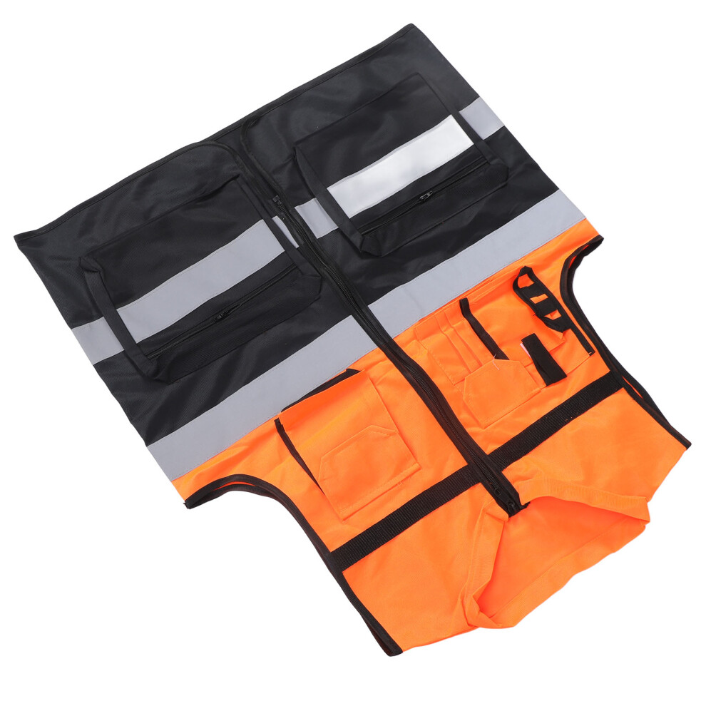 Xxxl Class 2 High Visibility Safety Vest With Dual Tone Reflective Strips 4961388083442