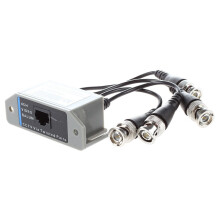 2X Transmetteur Emetteur Recepteur CCTV Camera UTP BNC Video Balun 4 CanauX RJ45