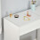 Homcom HOMCOM Dressing Table Set with Flip-up Mirror Padded Stool Sliding Drawer White 7