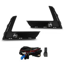 Front Bumper Fog Light Assembly for CRV 2023 2024 Fog Lamp with Bezel & Wiring Harness &