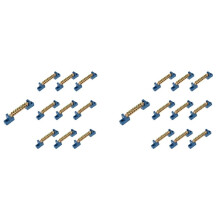 8 Terminal Bus Bar Terminal Block 20 Pack Brass Wire Screw Terminal for Car Boat Marine Ground Power Distribution