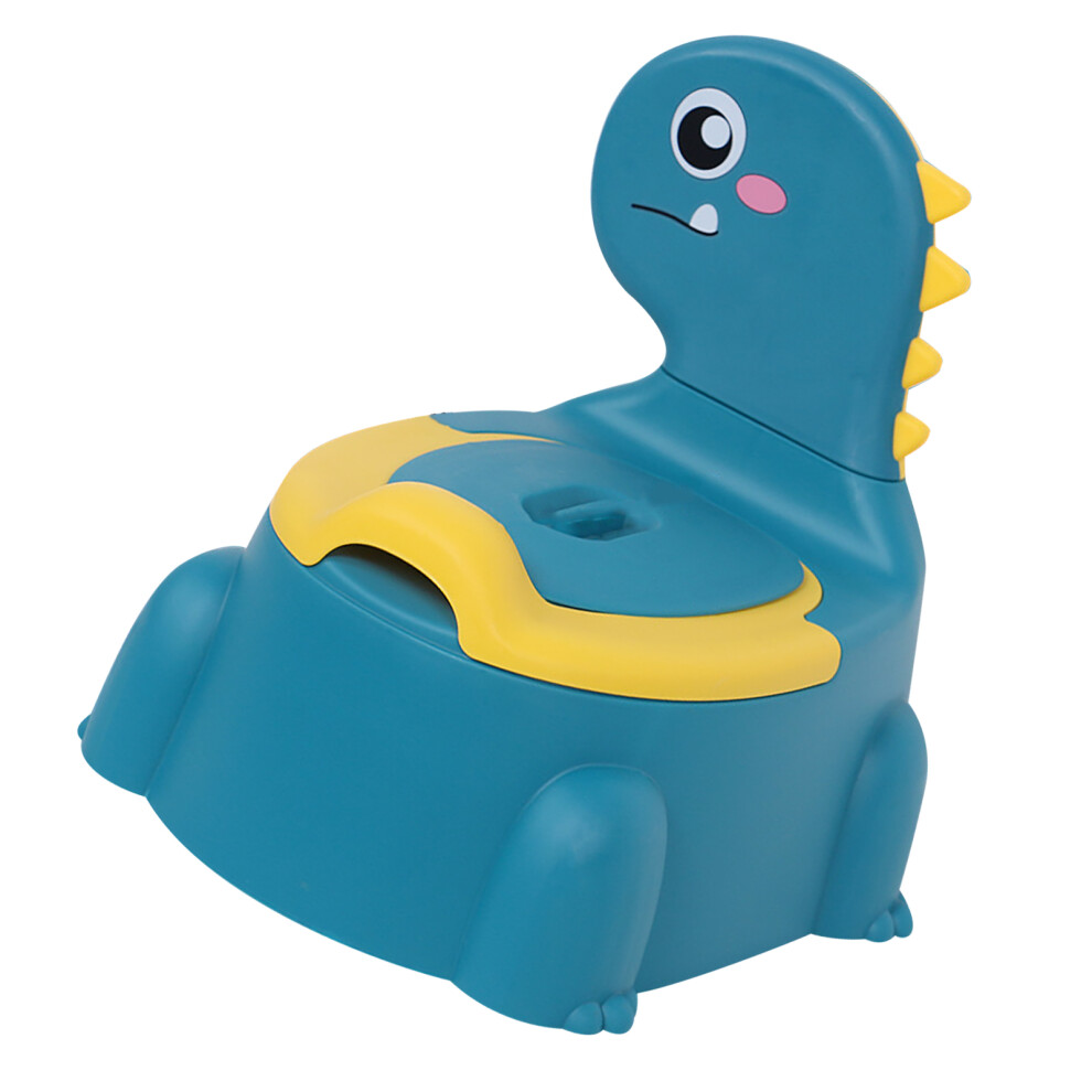 Cartoon Dinosaur Potty Chair, Adjustable Height, Safe Pp, Blue