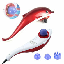 Massagegerät Delfin Infrarot Massage Wellness Entspannung Beauty +3 Massageköpfe