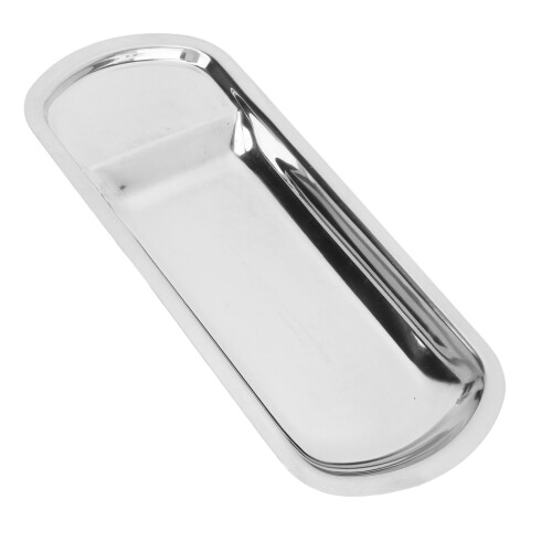 Stainless Steel Serving Platter, Rectangular, Easy Clean, Compact